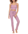 Honeydew Intimates 2pc Off Duty Rib Knit Lounge Set In Purple