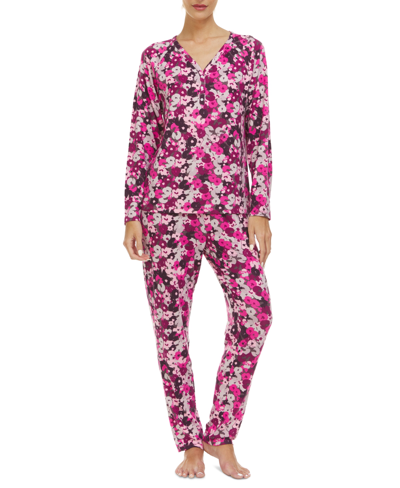 Flora By Flora Nikrooz Women's Colby Sweater Knit Pajamas Set In Pink
