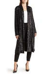Steve Madden Glitterbomb Sequin Duster In Black Sequin