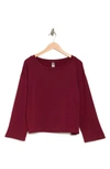 Go Couture Spring Crewneck Sweater In Rhodonite