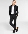 Hugo Boss Boss Mens Slim Fit Superflex Stretch Solid Suit Separates In Bright Blue