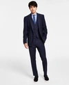 Calvin Klein Mens Infinite Stretch Solid Slim Fit Suit Separates In Black