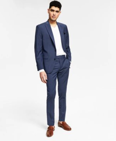 Bar Iii Men's Skinny Fit Wrinkle-resistant Wool Suit Separate Jacket, Created For Macy's In Blue