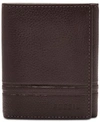 FOSSIL MENS LEATHER TRIFOLD WALLET COLLECTION