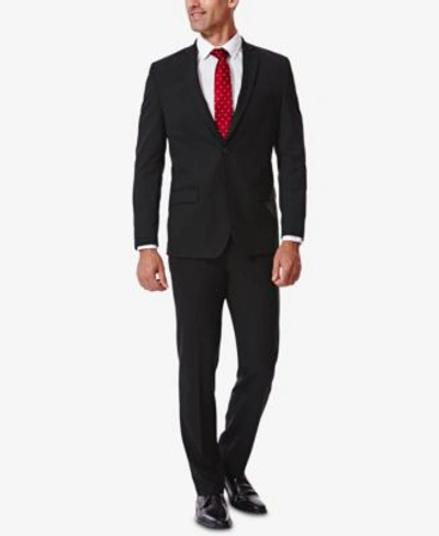 Haggar J.m.  Mens Slim Fit Stretch Suit Separates In Black