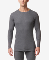 Stanfield's Men's Essentials Waffle Knit Thermal Long Sleeve Undershirt In Charcoal Mix