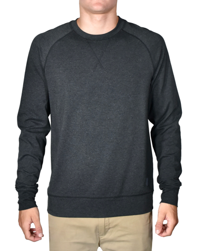 Vintage Men's Stretch Jersey Long Sleeve Crewneck Shirt In Charcoal Heather
