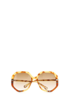 CHLOÉ CHLOÉ EYEWEAR TORTOISESHELL EFFECT SUNGLASSES