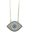 Eye Candy La Women's 18k Goldplated & Cubic Zirconia Evil Eye Pendant Necklace In Silver