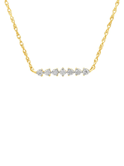 Verifine Women's Demi Fine Lydia 18k Goldplated Sterling Silver & 0.25 Tcw Diamond Pendant Necklace
