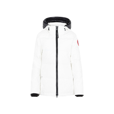 Canada Goose Chelsea Hooded Down Parka In Northstar White
