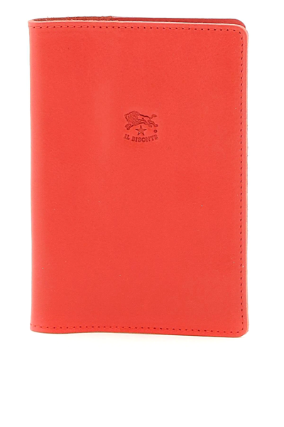 Il Bisonte Document Pouch In Red