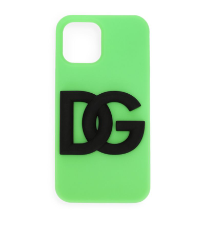 Dolce & Gabbana Logo Iphone 13 Pro Case In Green