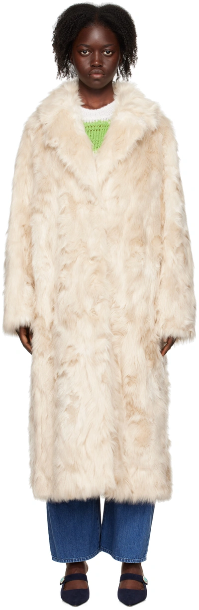 Faux Fur Studio Coats Womens Women's Grey Fur Stand Studio Camille