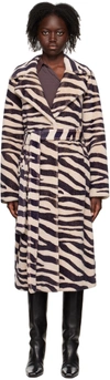 Stand Studio Neutral Winnie Faux Fur Coat In 10300 Beige/brown