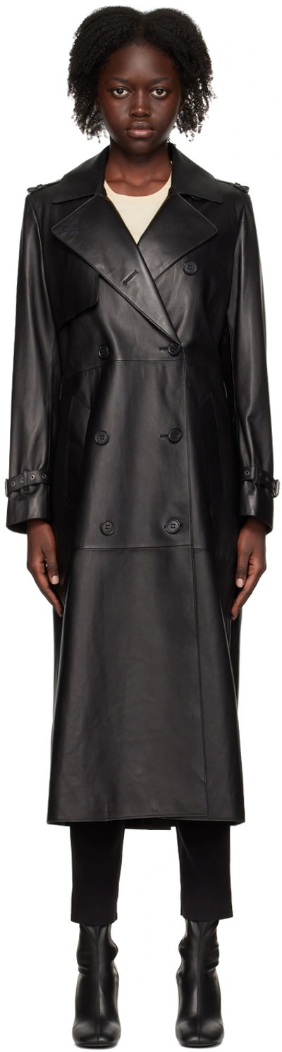 Mackage Black Gael-z Leather Jacket In C0001 Black