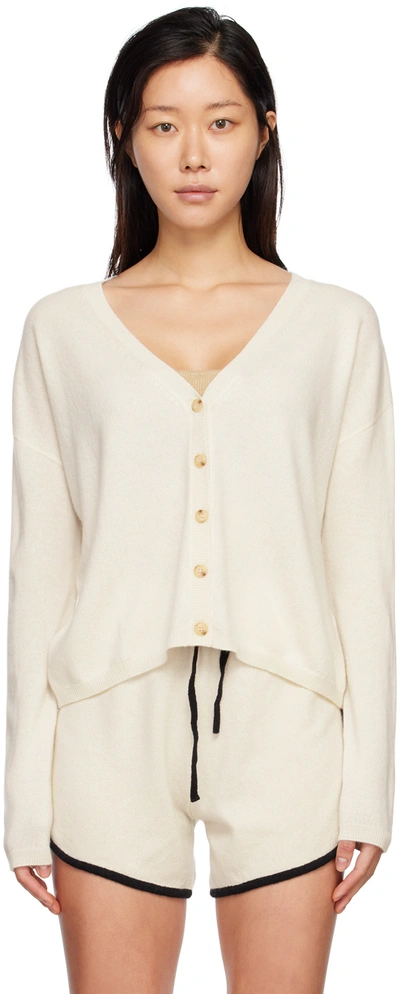 Lisa Yang Off-white Abby Cardigan In Cream