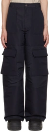 ACNE STUDIOS NAVY RELAXED-FIT CARGO PANTS