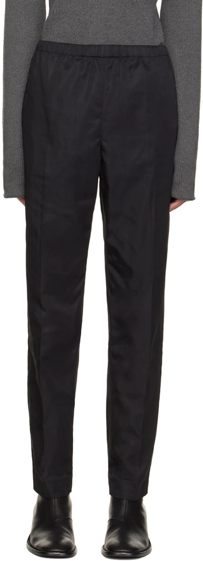 Acne Studios Black Tailored Trousers In 900 Black