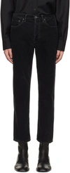 Acne Studios North Stay Black Straight Fit Jeans In 900 Black