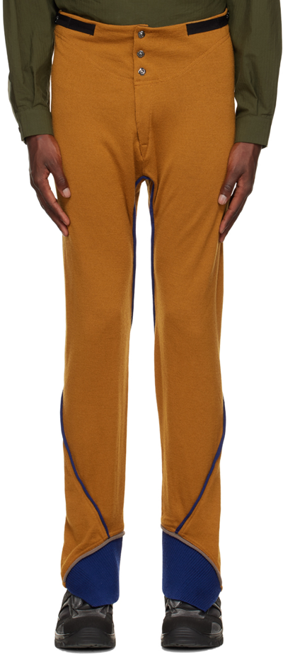 Kiko Kostadinov Yellow Cruma Leggings In Ochre