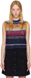Chloé Striped Cashmere And Wool-blend Vest In 9cb Multicolor 2