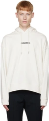 Jil Sander Sweatshirt In White Cotton In 102 - Natural