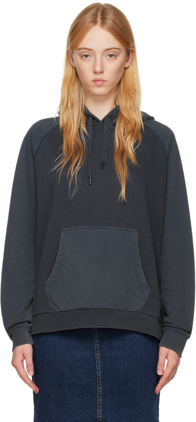 See By Chloé Blue Patchwork Hoodie In Blue-blue