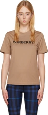 BURBERRY BROWN PRINT T-SHIRT
