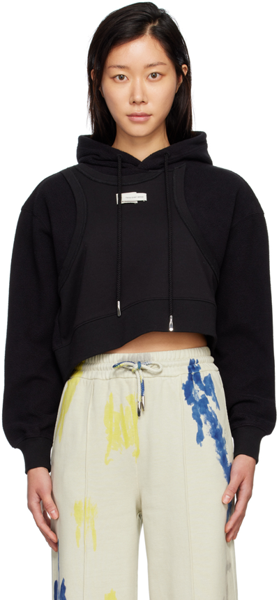 【feng chen wang】DOUBLE LAYERED HOODIE Double Layered Hoodie in Black – SVRN