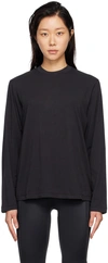 Skims Boyfriend Stretch-modal And Cotton-blend Jersey T-shirt In Onyx