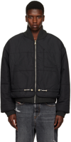DIESEL BLACK W-SPLEAK BOMBER JACKET