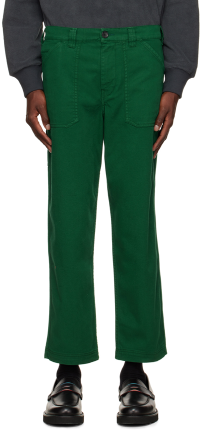 Ps By Paul Smith Green Carpenter Trousers In 38 Greens