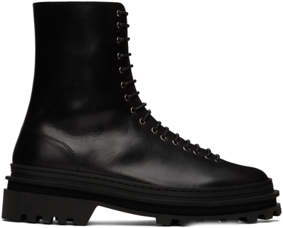 A.p.c. Black Alexia Ankle Boots In Lzz Black