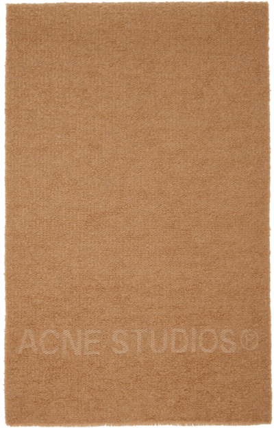 Acne Studios Tan Vasami Scarf In Ae5 Cold Beige