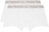 VIVIENNE WESTWOOD TWO-PACK WHITE LOGO BOXERS