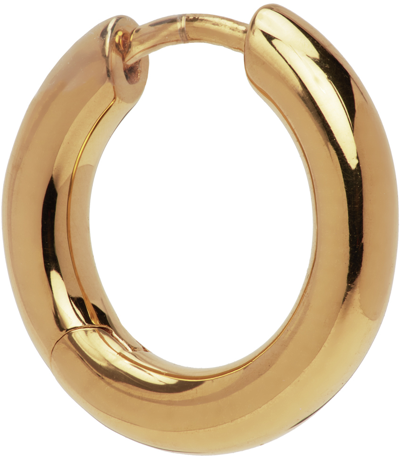 Maria Black Gold Slate 10 Huggie Earring