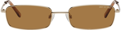 Dmy By Dmy Metal Olsen Sunglasses In Brown