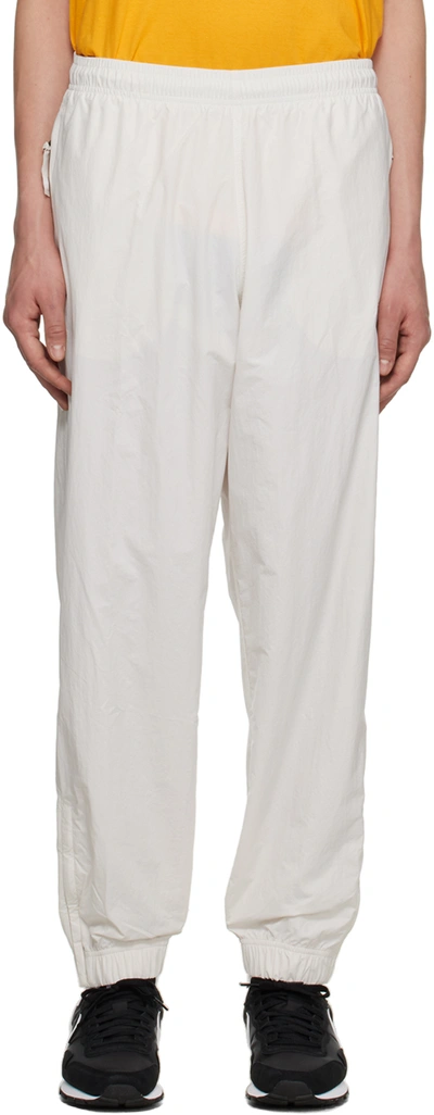 Nike White Sportswear Solo Swoosh Lounge Pants In Phantom/white