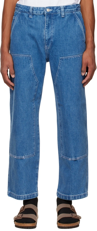Stussy Blue Paneled Jeans
