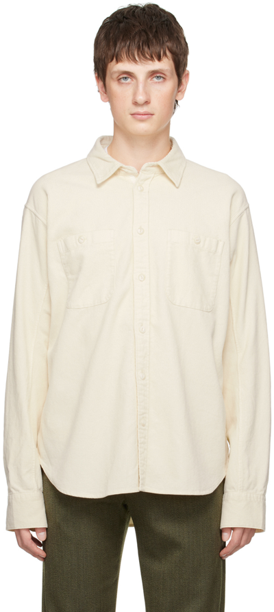 Rag & Bone Gus Cotton-corduroy Shirt In Neutrals