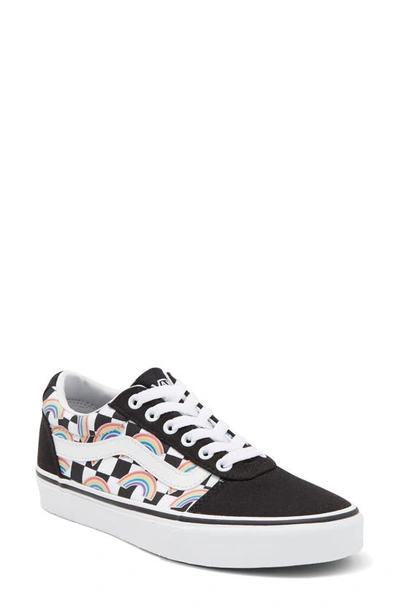 Vans Ward Low Top Sneaker In Rainbow Checkerboard Multi Wh Modesens 