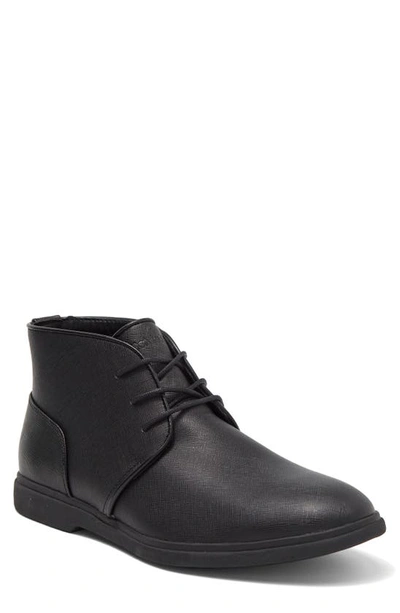 Calvin Klein Teddy Leather Boot In Black 001