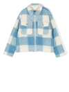 WOOLRICH CHECK-PRINT KNITTED JACKET