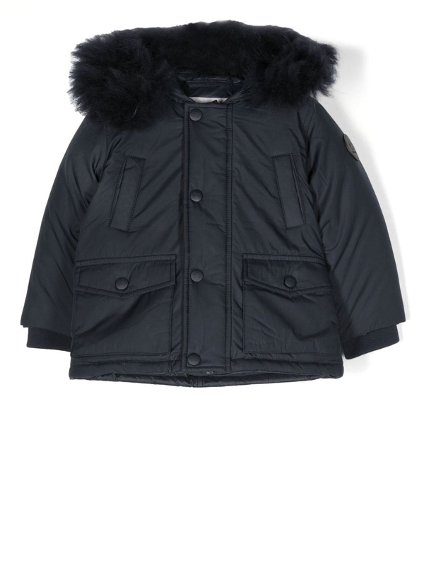 Woolrich Kids layered padded coat - Black