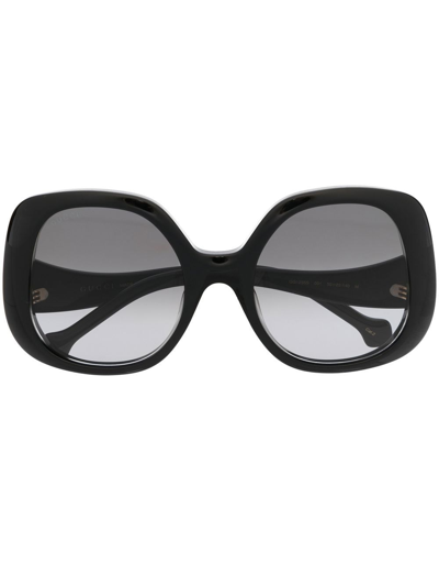 Gucci Square-frame Sunglasses In Black