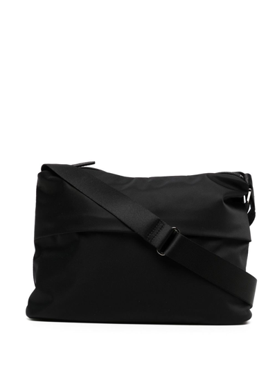 Agnès B. Voyage Logo-plaque Crossbody Bag In Black
