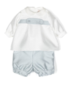 La Stupenderia Satin-finish Bloomer Trousers In White