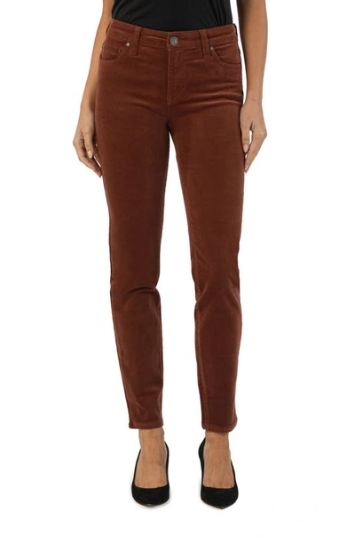 Kut From The Kloth Diana Stretch Corduroy Skinny Pants In Cedar