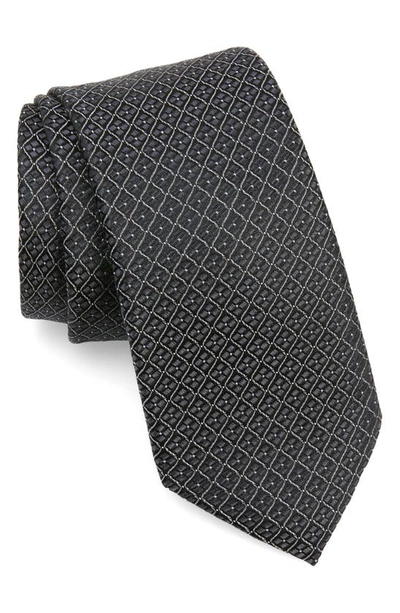 Nordstrom Edwin Neat Silk Tie In Black
